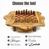 Jeu d'Échecs en Bois Live Edge avec Tiroirs | Jeu… | JustTrueArts