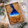 Ocean Resin Olive Wood Cutting Board Set | Coastal… | JustTrueArts