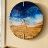 Horloge Murale en Bois d'Olivier et Résine avec… | JustTrueArts
