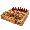 Olive Wood Chess Set With Drawer | Personalized Gift | JustTrueArts