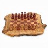 Live Edge Wooden Chess Set | Rustic Natural Wood… | JustTrueArts