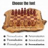Live Edge Wooden Chess Set | Rustic Natural Wood… | JustTrueArts